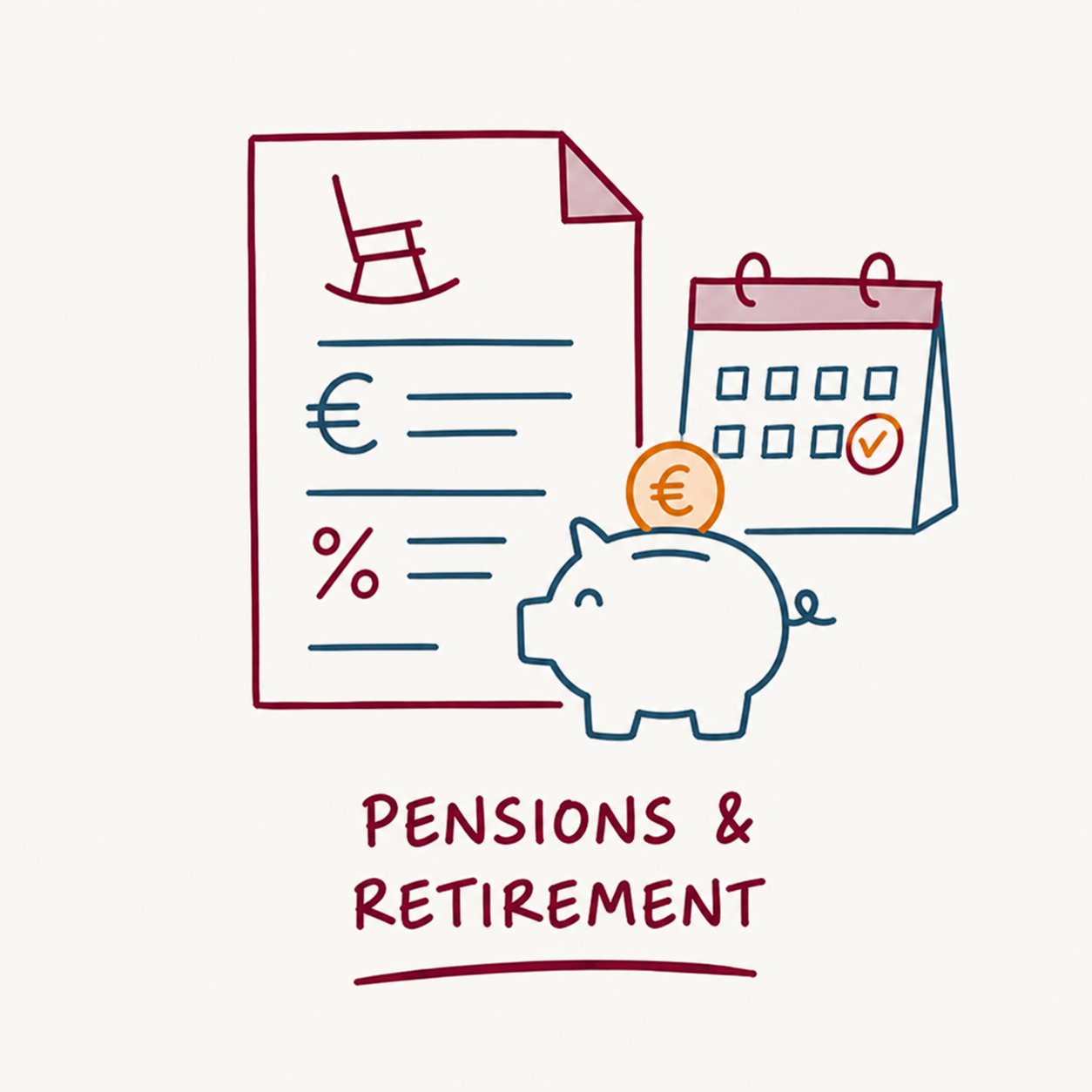 International pension and retirement tax illustration